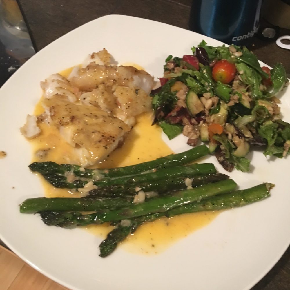 Pan Fried Cod and Butter Sauce