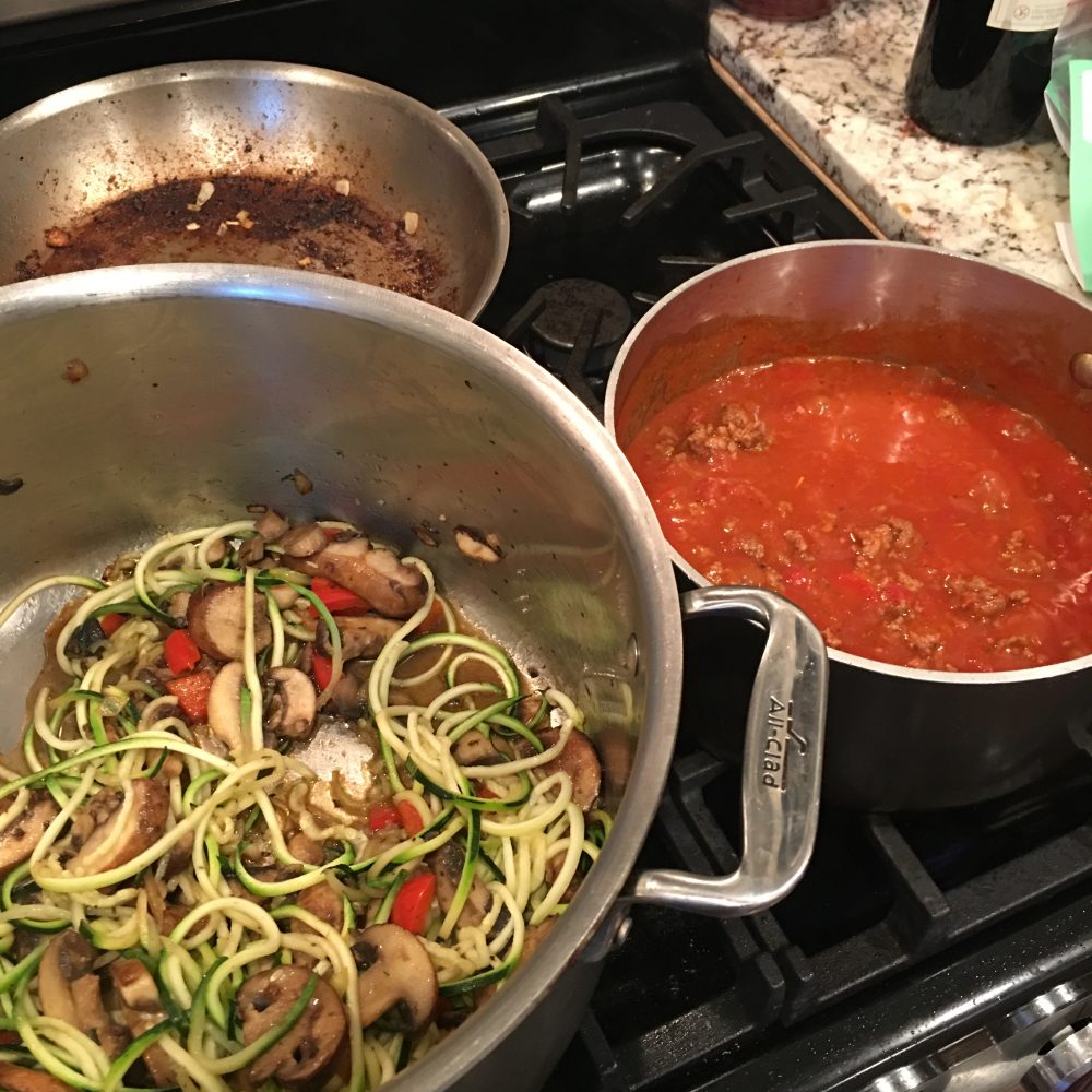 Zucchini or Miracle Noodles and Bolognese (Turkey or Vegan Option)